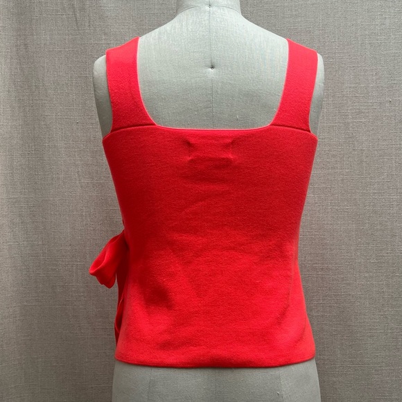 Anthropologie Multi-Way Tie Top Neon Coral - Picture 3 of 6